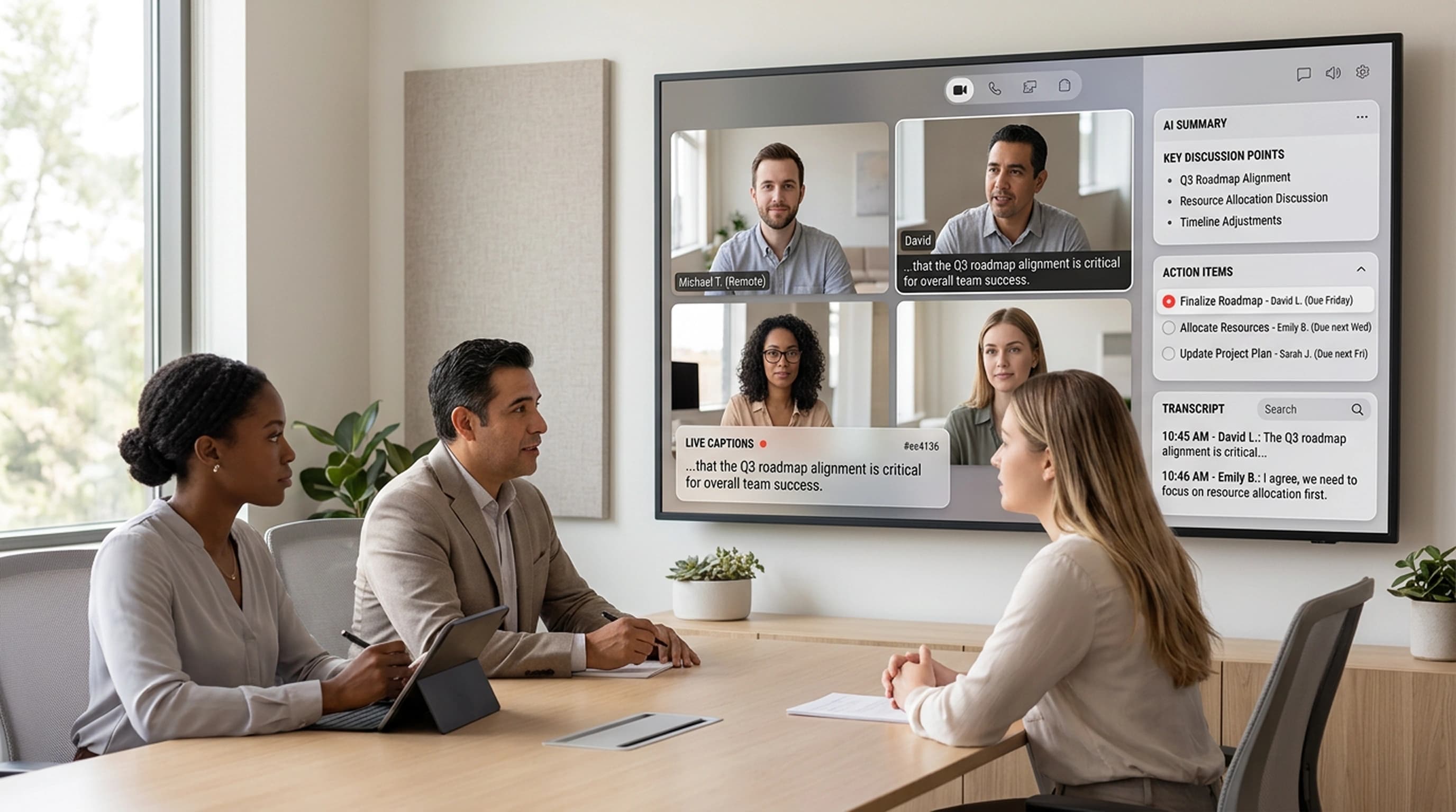 Melp Live Captions interface