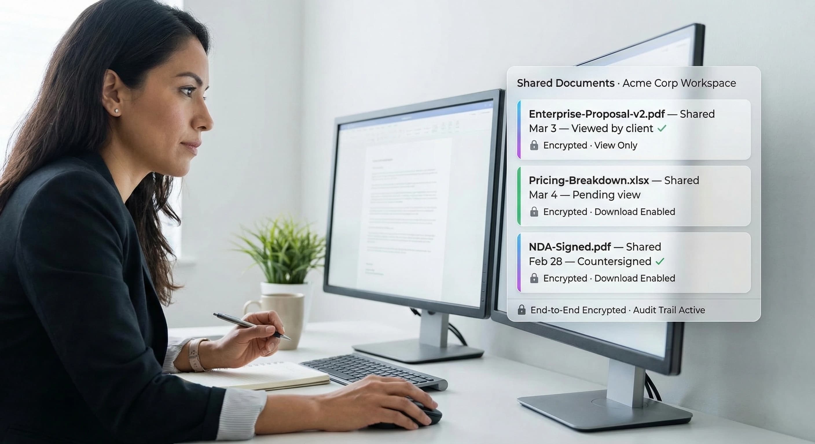 One shared account workspace